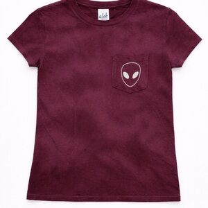 A.Lab Maroon Alien Pocket T-Shirt